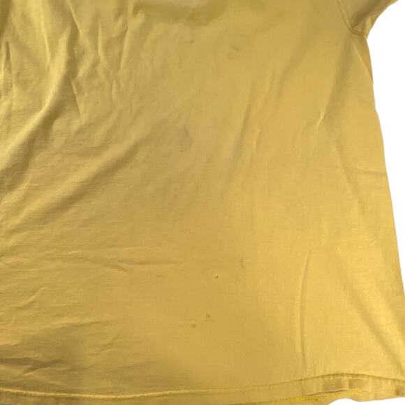 Fruit of the Loom Men's Short Sleeve Crew Neck Tee Shirt Yellow Work Clothes - Picture 4 of 11